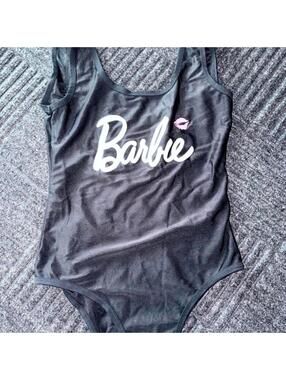 Black Barbie Bathing Suit for Costume, Size M (8-10)